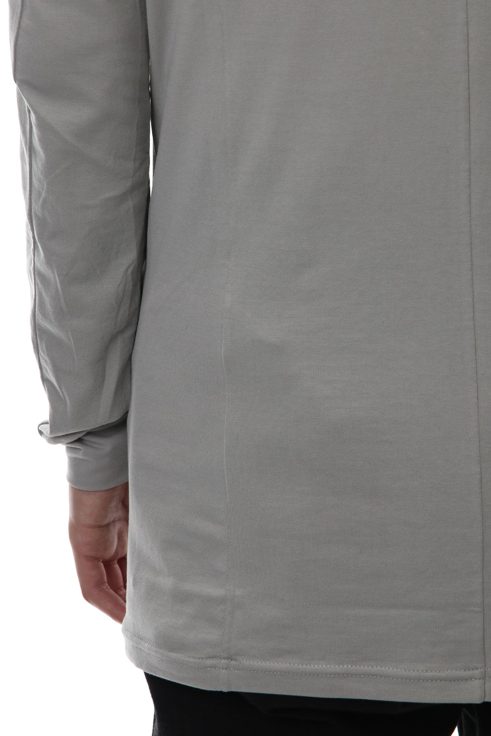Long sleeve cotton stretch jersey - Plaster