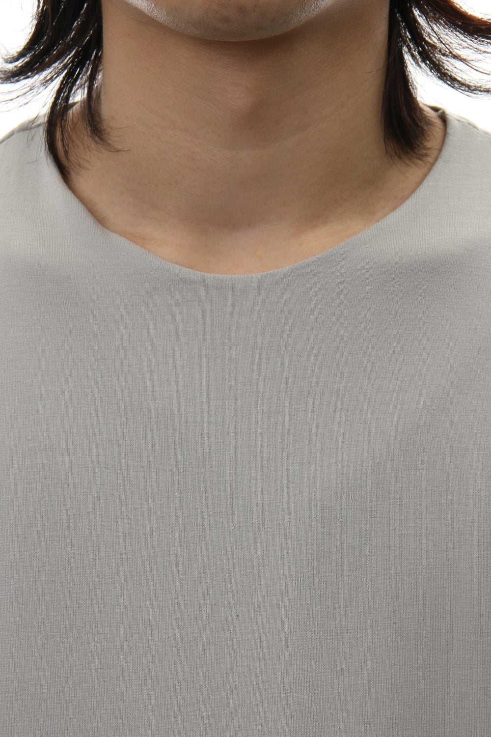 Long sleeve cotton stretch jersey - Plaster