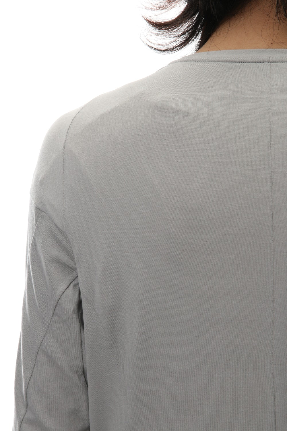 Long sleeve cotton stretch jersey - Plaster