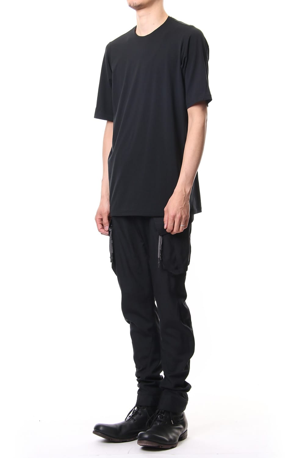 Short sleeve Cotton stretch jersey Loose fit - Black