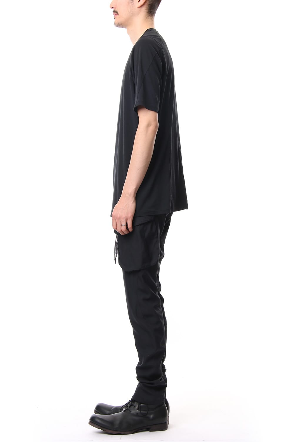 Short sleeve Cotton stretch jersey Loose fit - Black