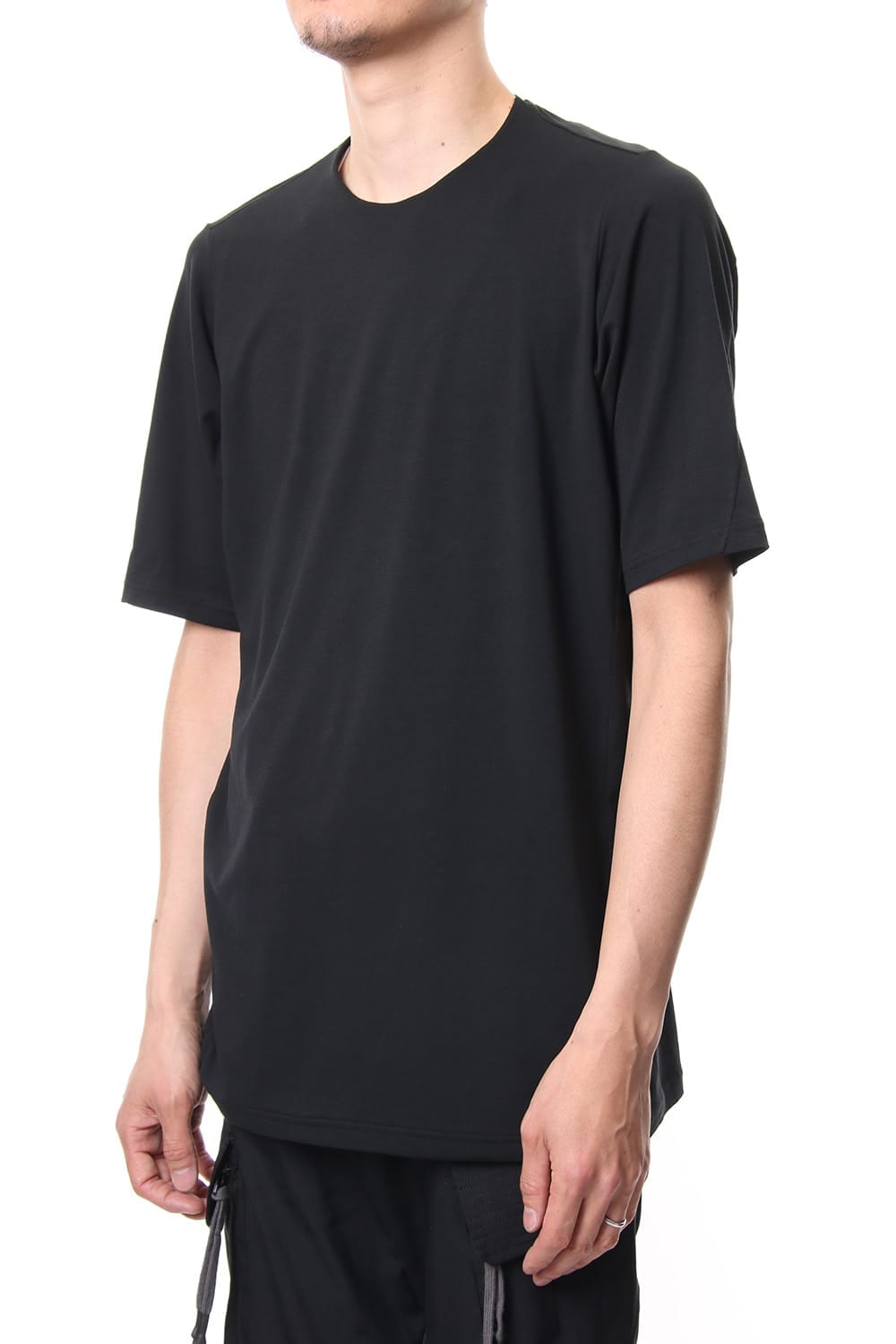 Short sleeve Cotton stretch jersey Loose fit - Black