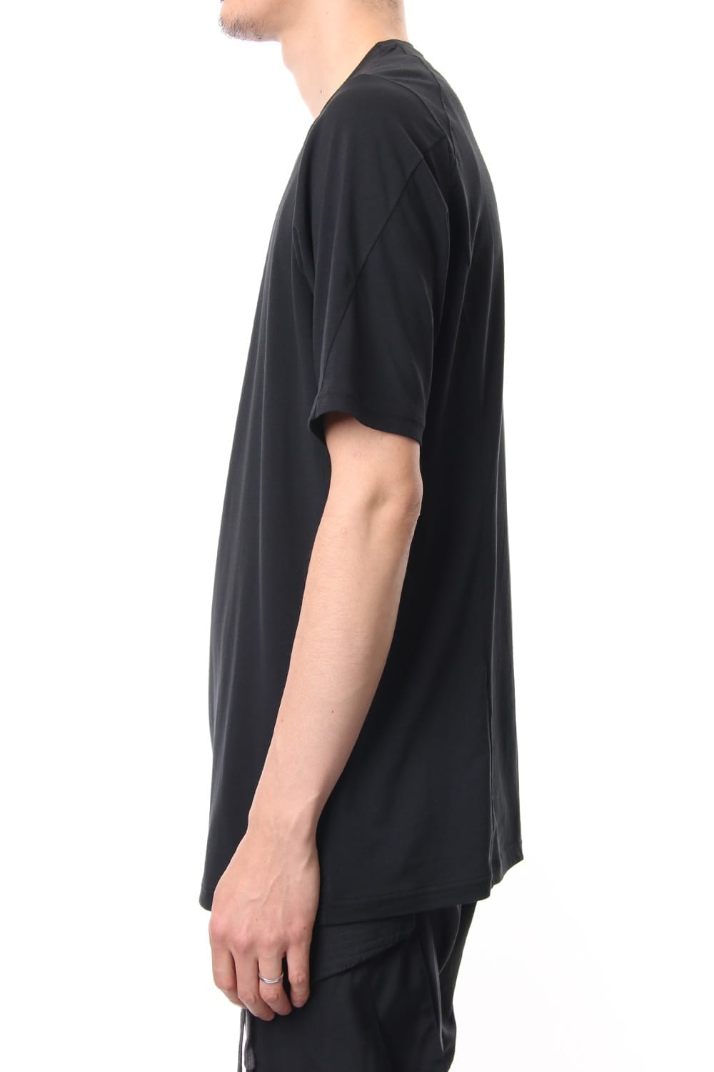 Short sleeve Cotton stretch jersey Loose fit - Black