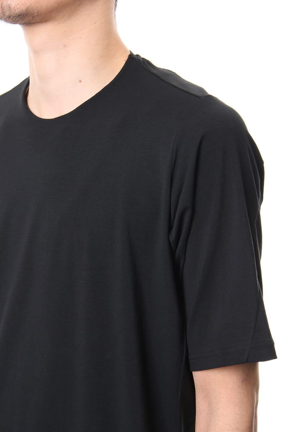 Short sleeve Cotton stretch jersey Loose fit - Black