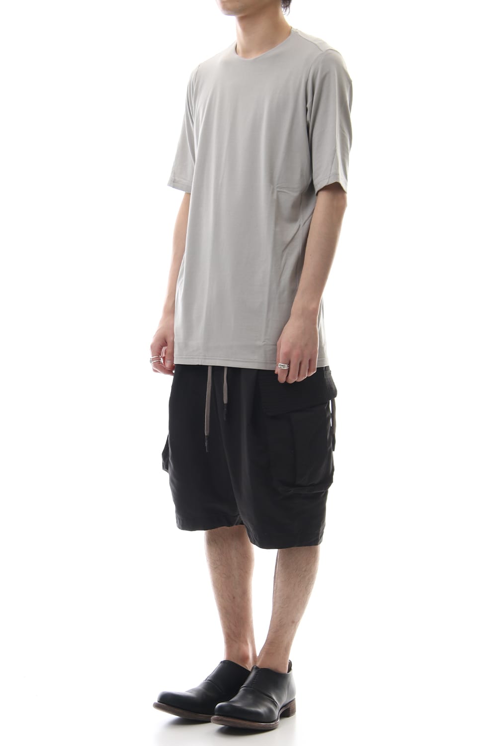 Short sleeve Cotton stretch jersey Loose fit - Plaster