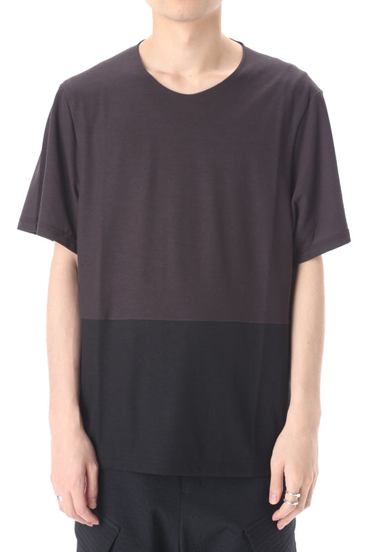 Short sleeve cotton jersey Charcoal