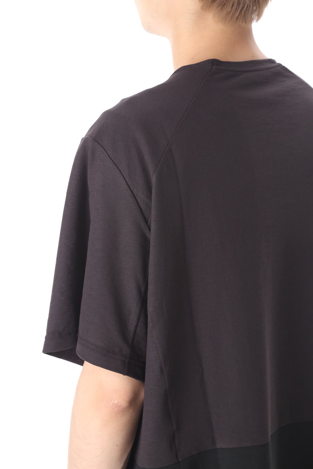 Short sleeve cotton jersey Charcoal