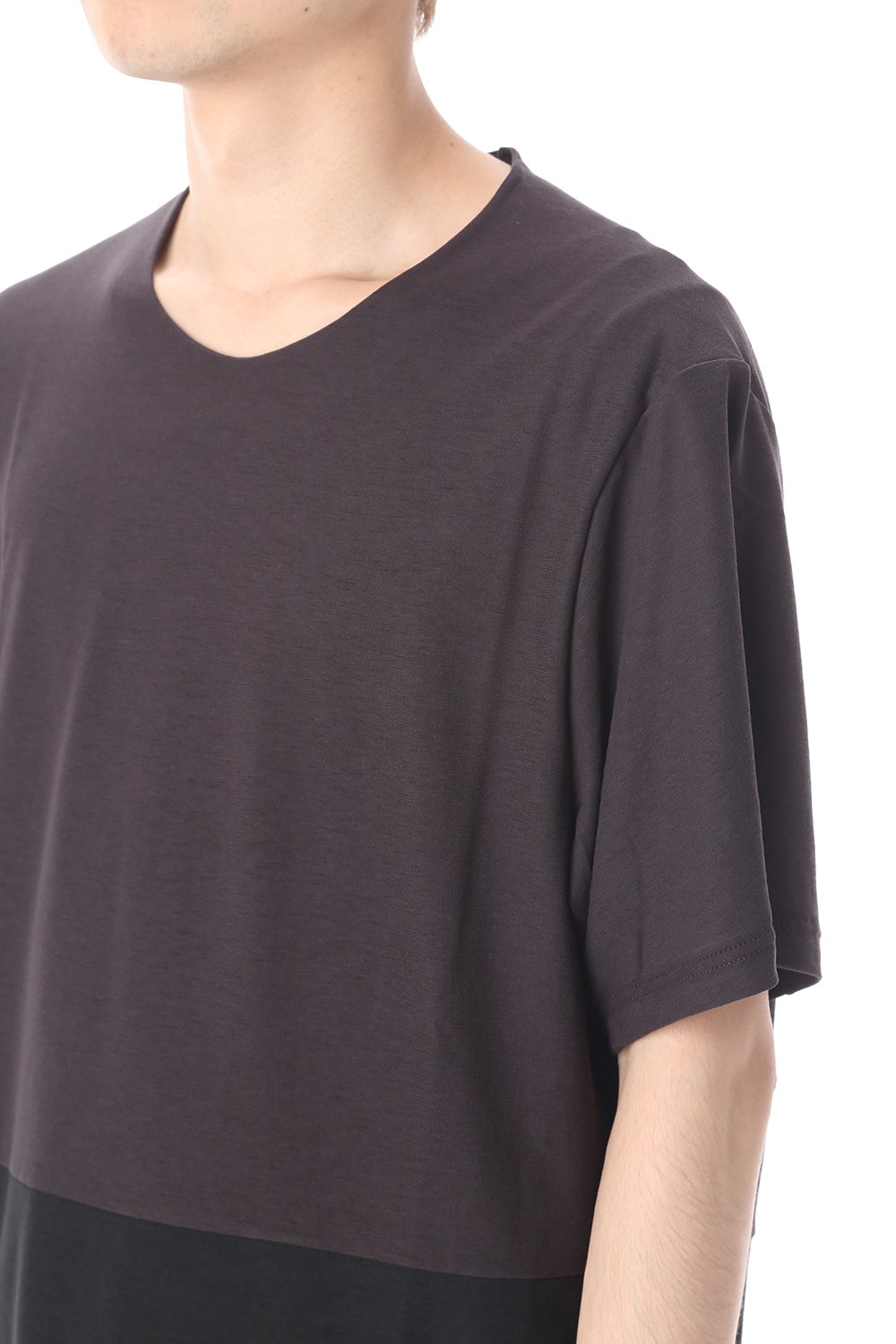 Short sleeve cotton jersey Charcoal