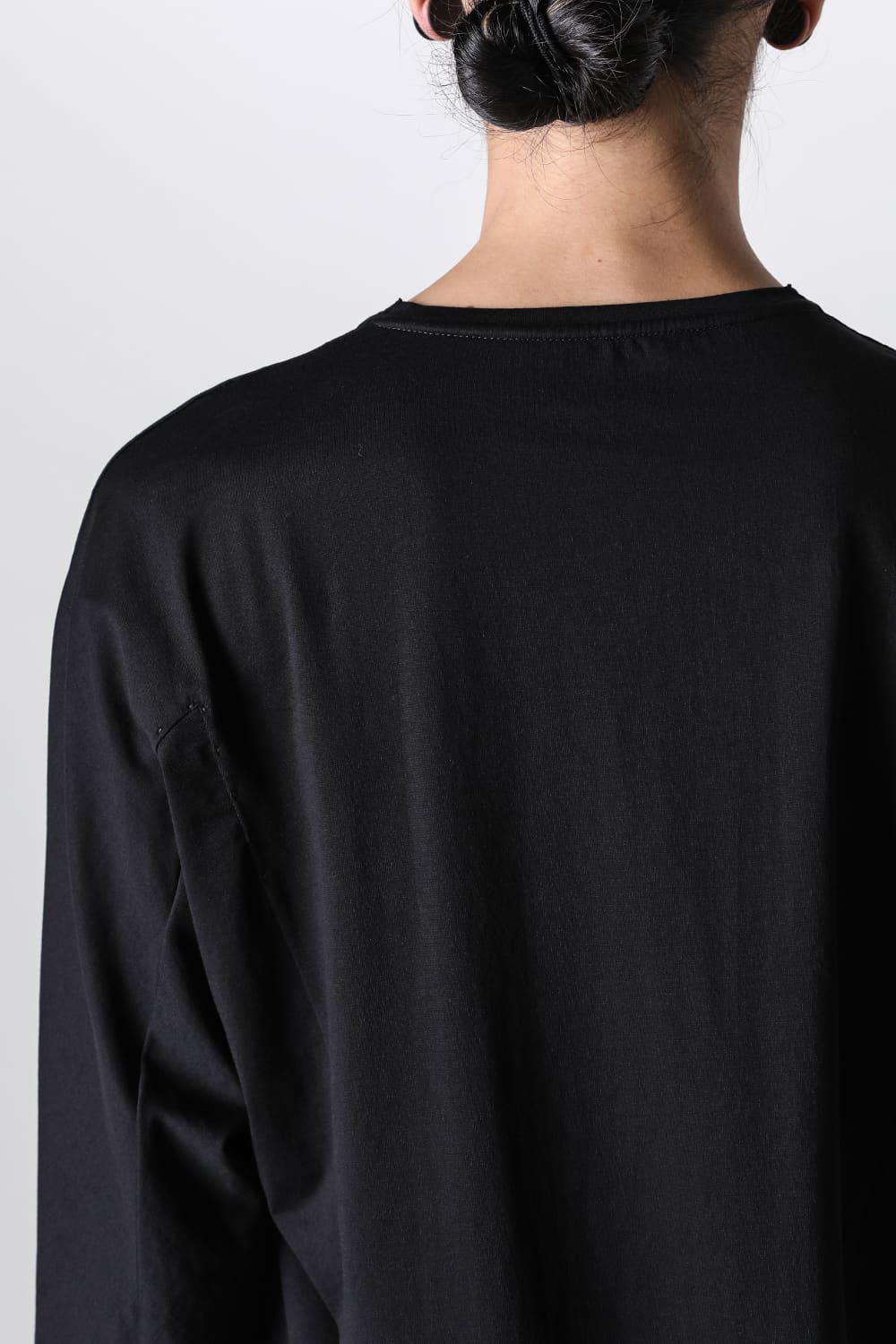 Eight-quarter sleeve 80/3 jersey Black