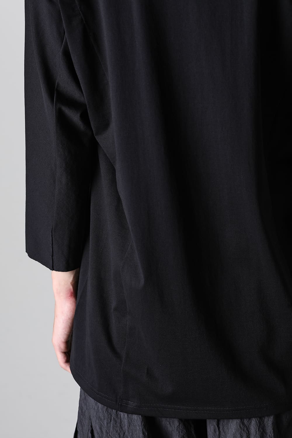 Eight-quarter sleeve 80/3 jersey Black
