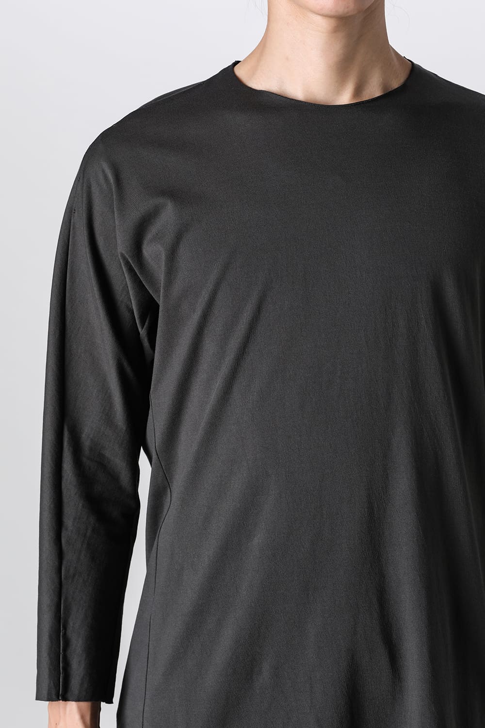 Eight-quarter sleeve 80/3 jersey Khaki Brown