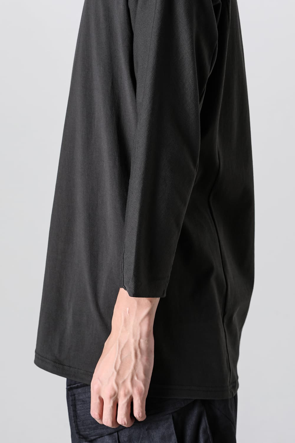 Eight-quarter sleeve 80/3 jersey Khaki Brown