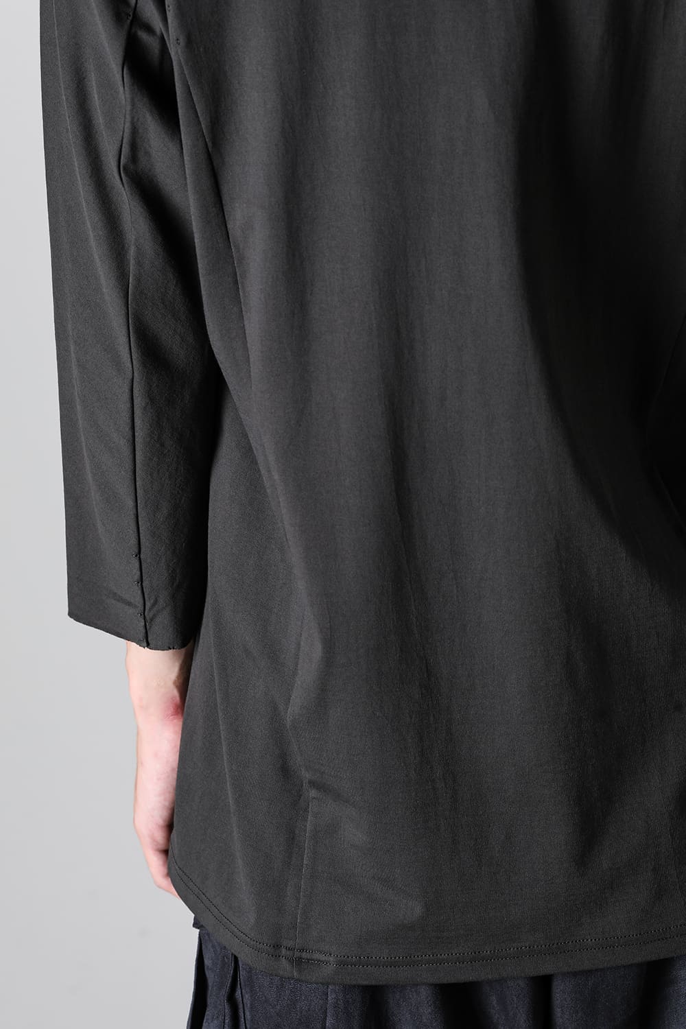 Eight-quarter sleeve 80/3 jersey Khaki Brown