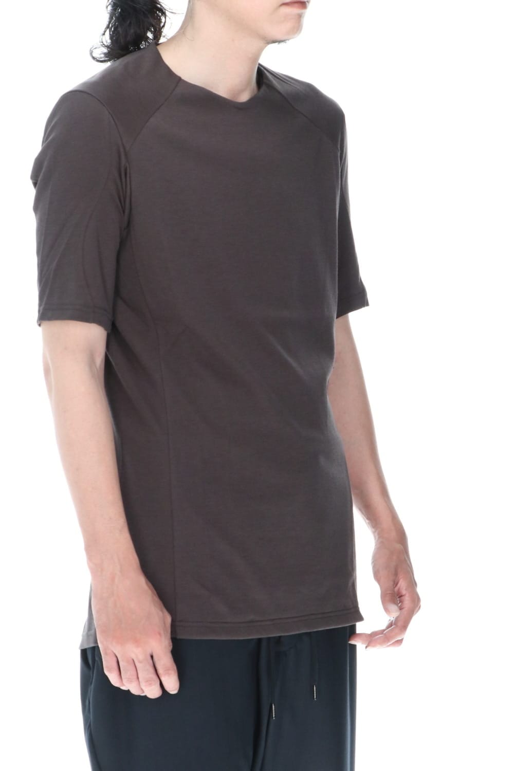 Short sleeve soft jersey Brown Gray