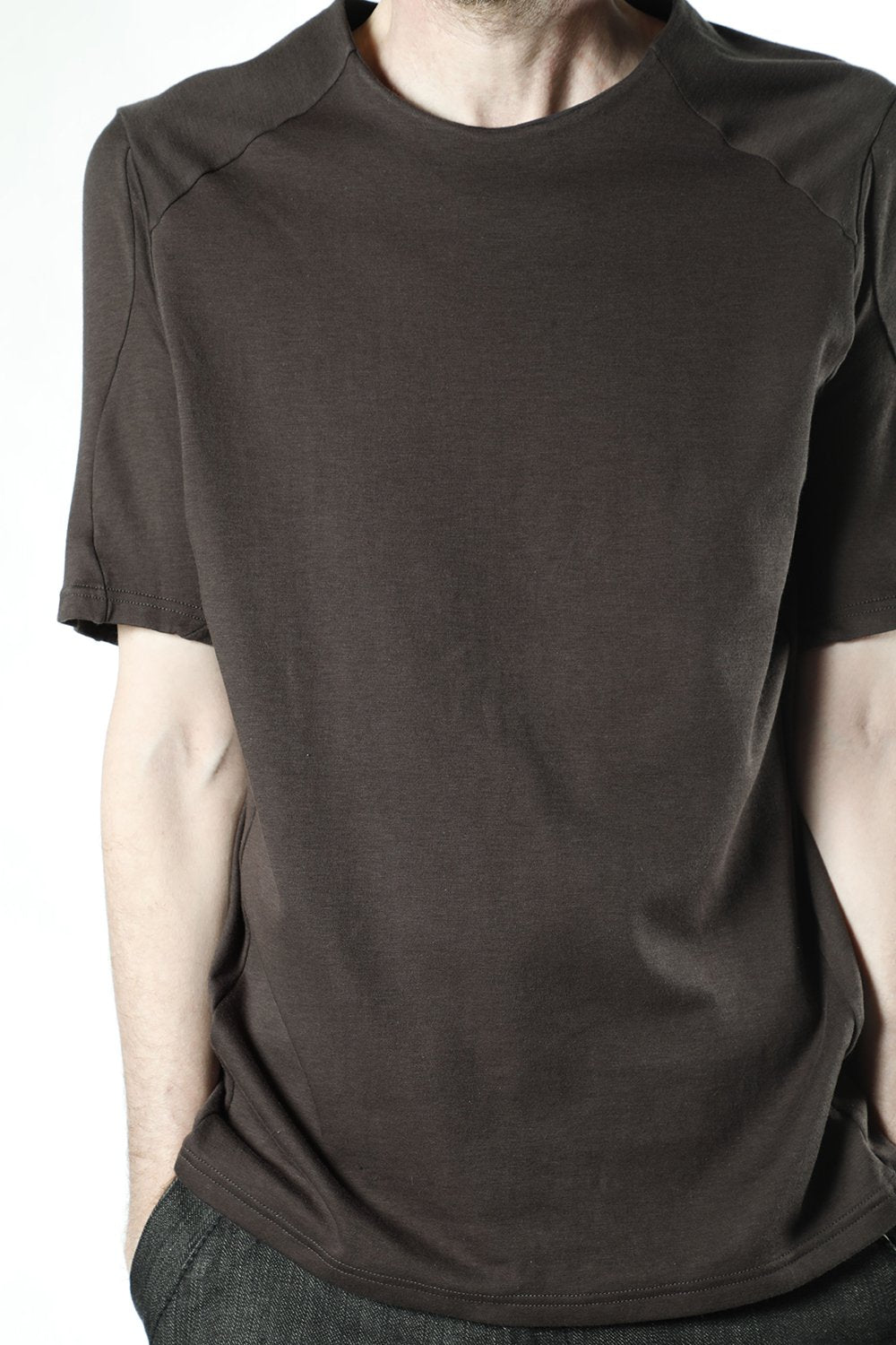 Short sleeve soft jersey Brown Gray