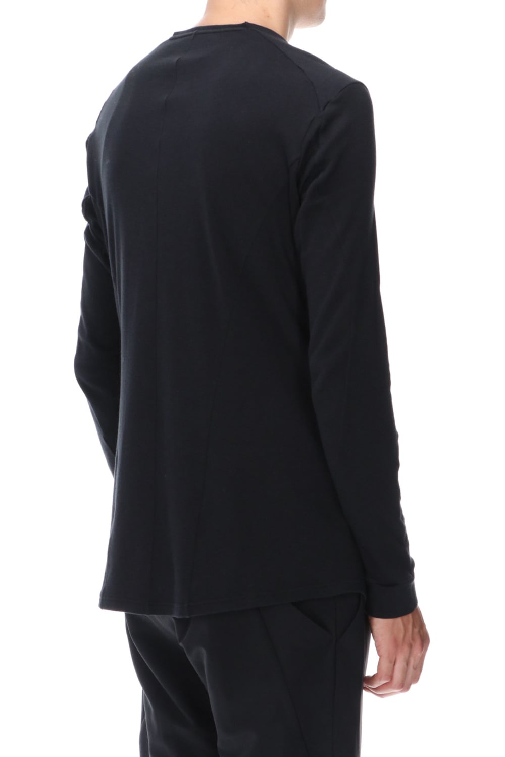 ロング スリーブ ソフト ジャージー ブラック