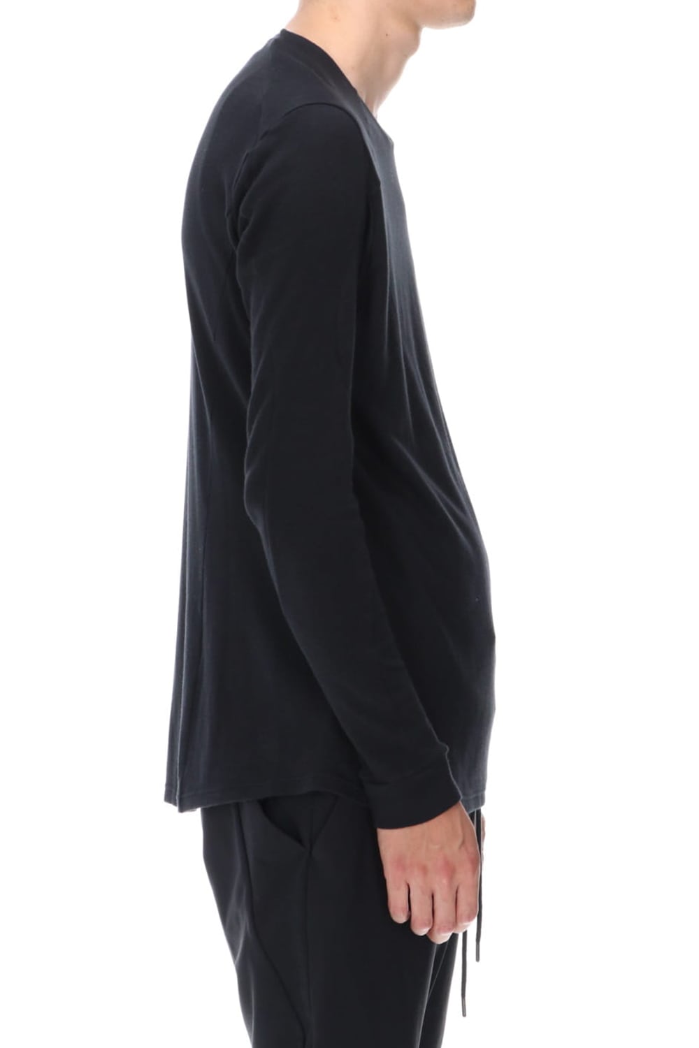 ロング スリーブ ソフト ジャージー ブラック