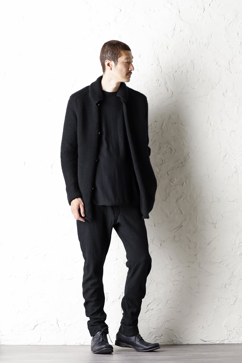 ロング スリーブ ソフト ジャージー ブラック