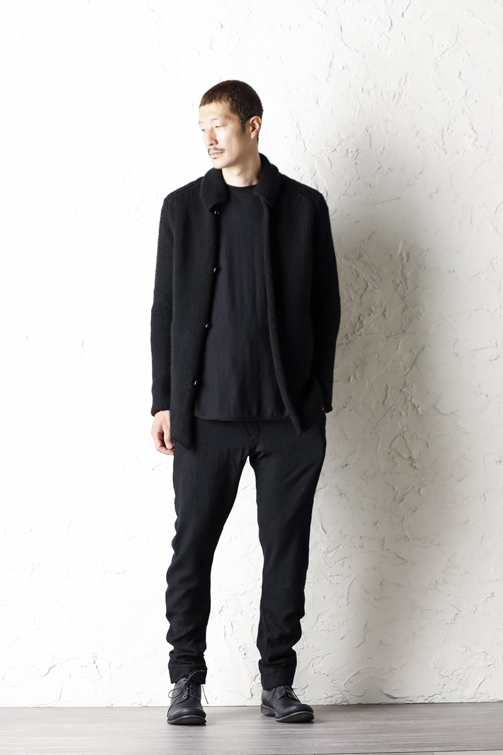 ロング スリーブ ソフト ジャージー ブラック