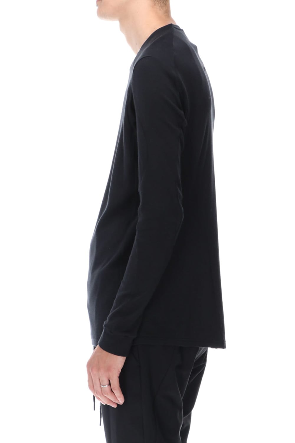 ロング スリーブ ソフト ジャージー ブラック