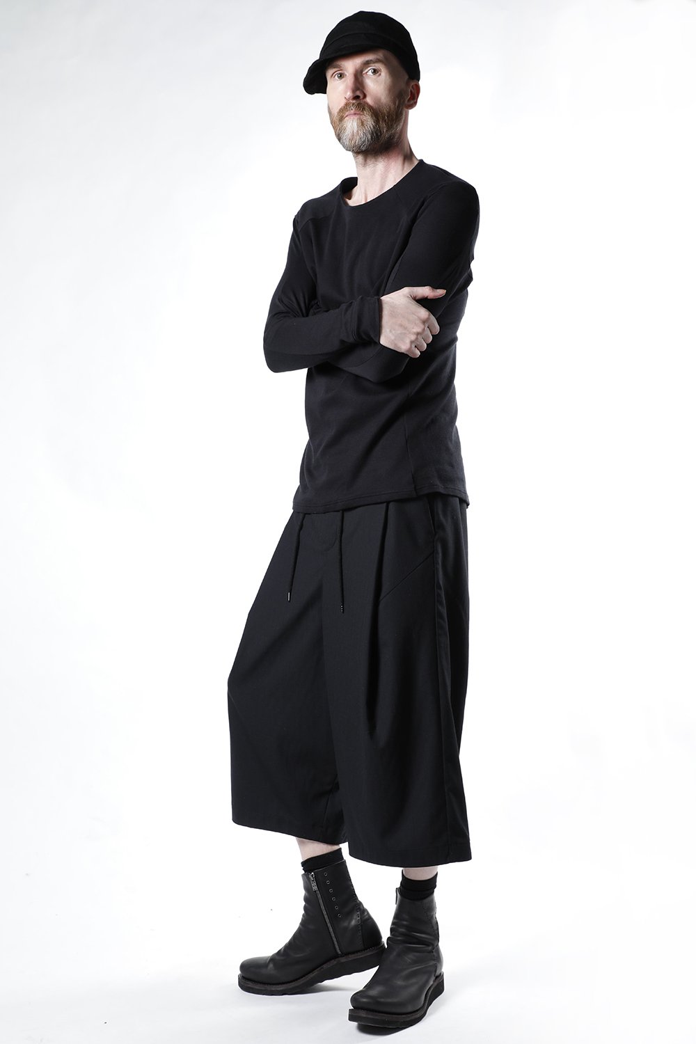 ロング スリーブ ソフト ジャージー ブラック