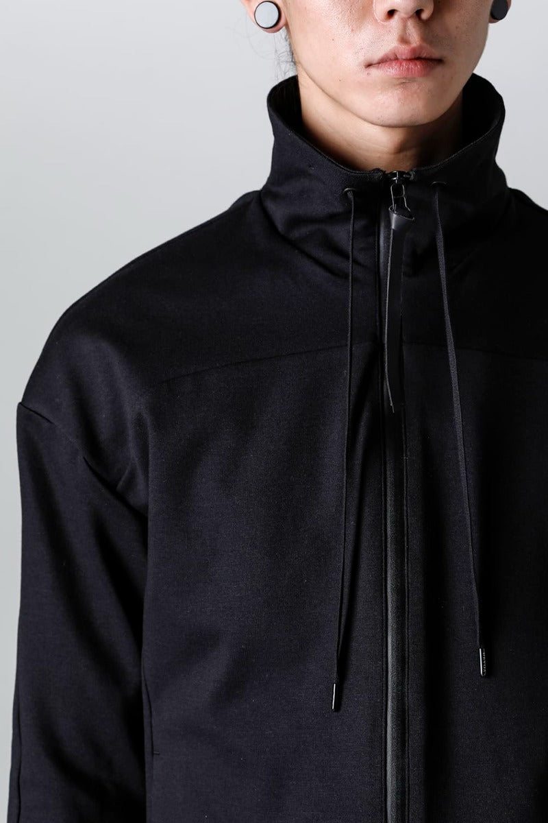 ハイネック トラックジャケット ストレッチ ヴィスコース