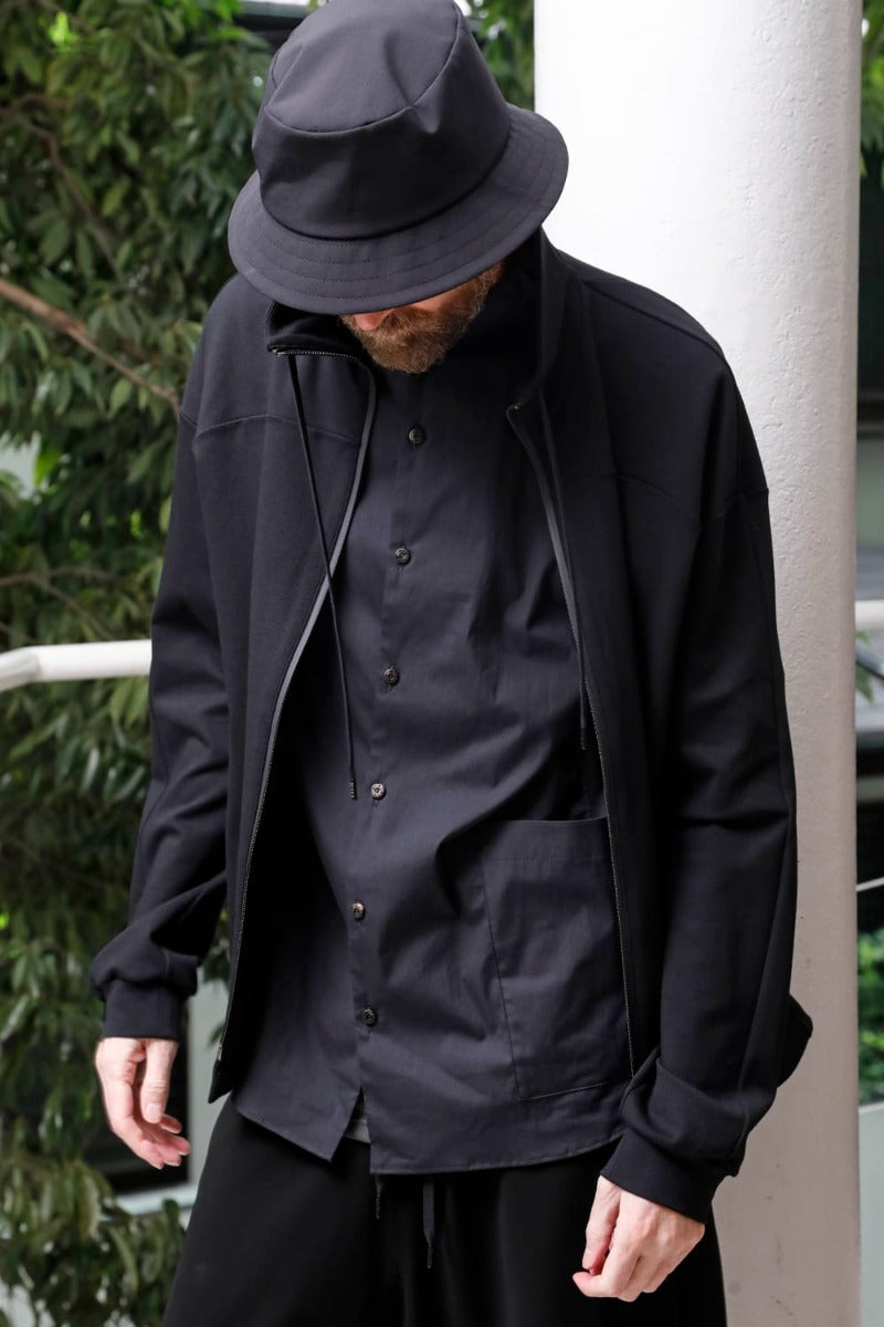 ハイネック トラックジャケット ストレッチ ヴィスコース