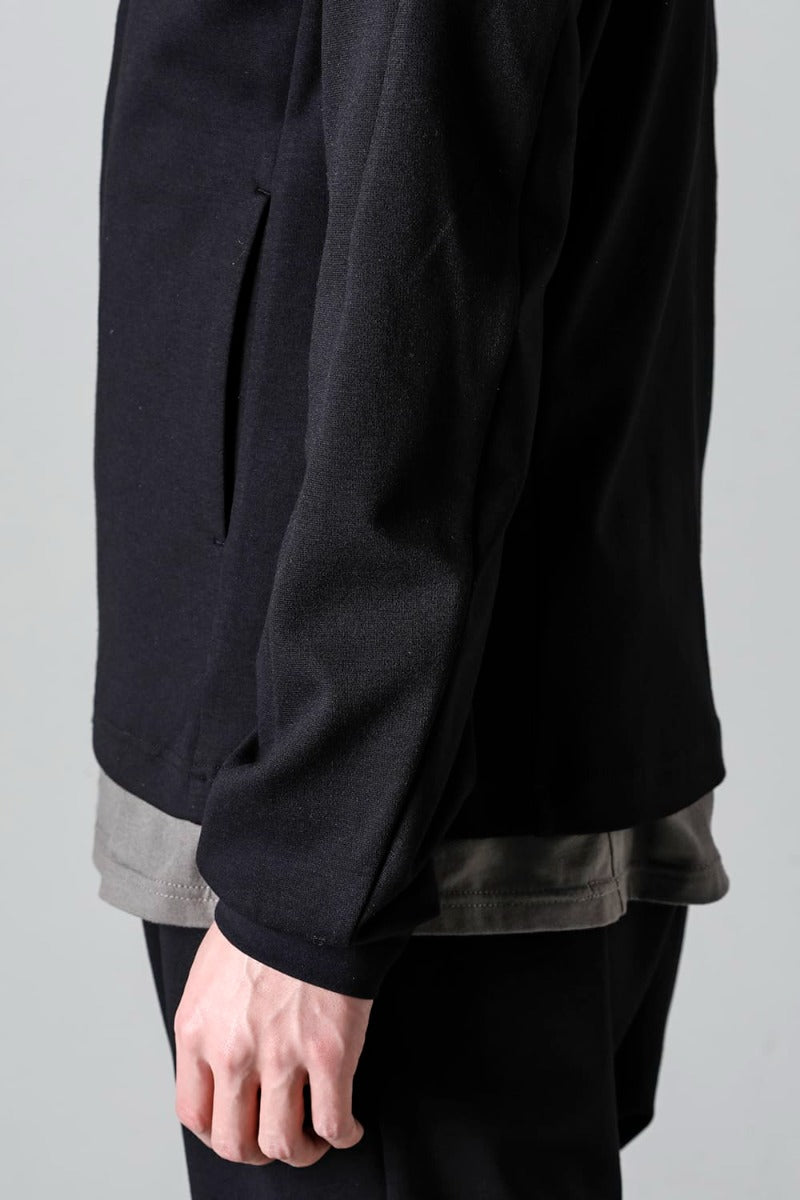 ハイネック トラックジャケット ストレッチ ヴィスコース