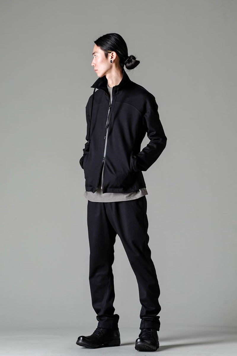 ハイネック トラックジャケット ストレッチ ヴィスコース
