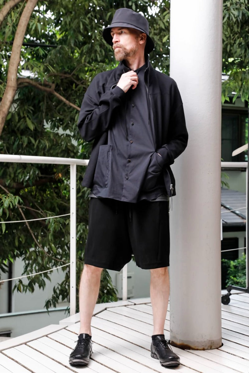 ハイネック トラックジャケット ストレッチ ヴィスコース