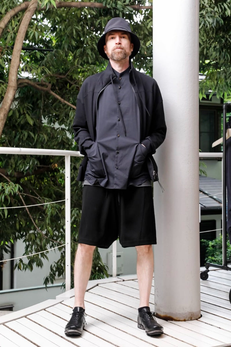 ハイネック トラックジャケット ストレッチ ヴィスコース