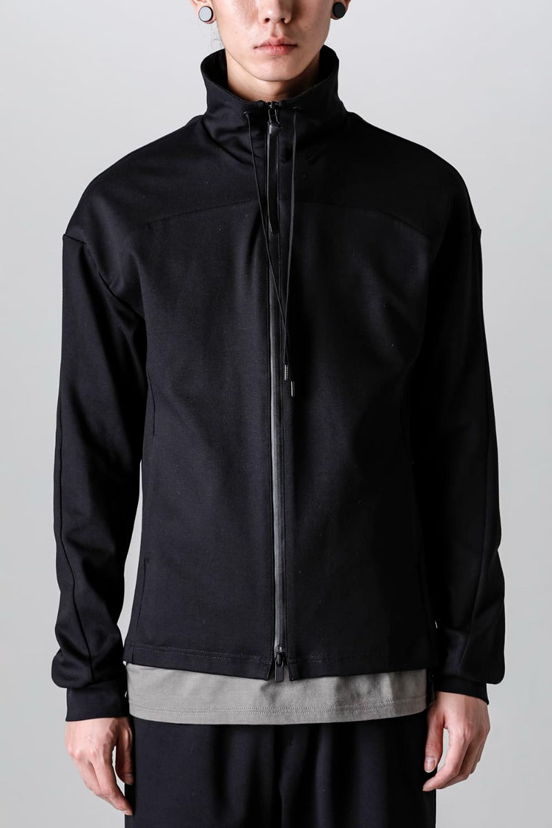 ハイネック トラックジャケット ストレッチ ヴィスコース