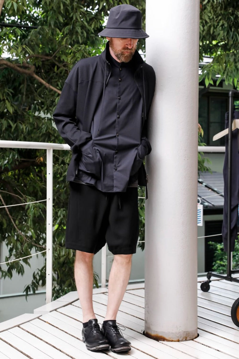 ハイネック トラックジャケット ストレッチ ヴィスコース