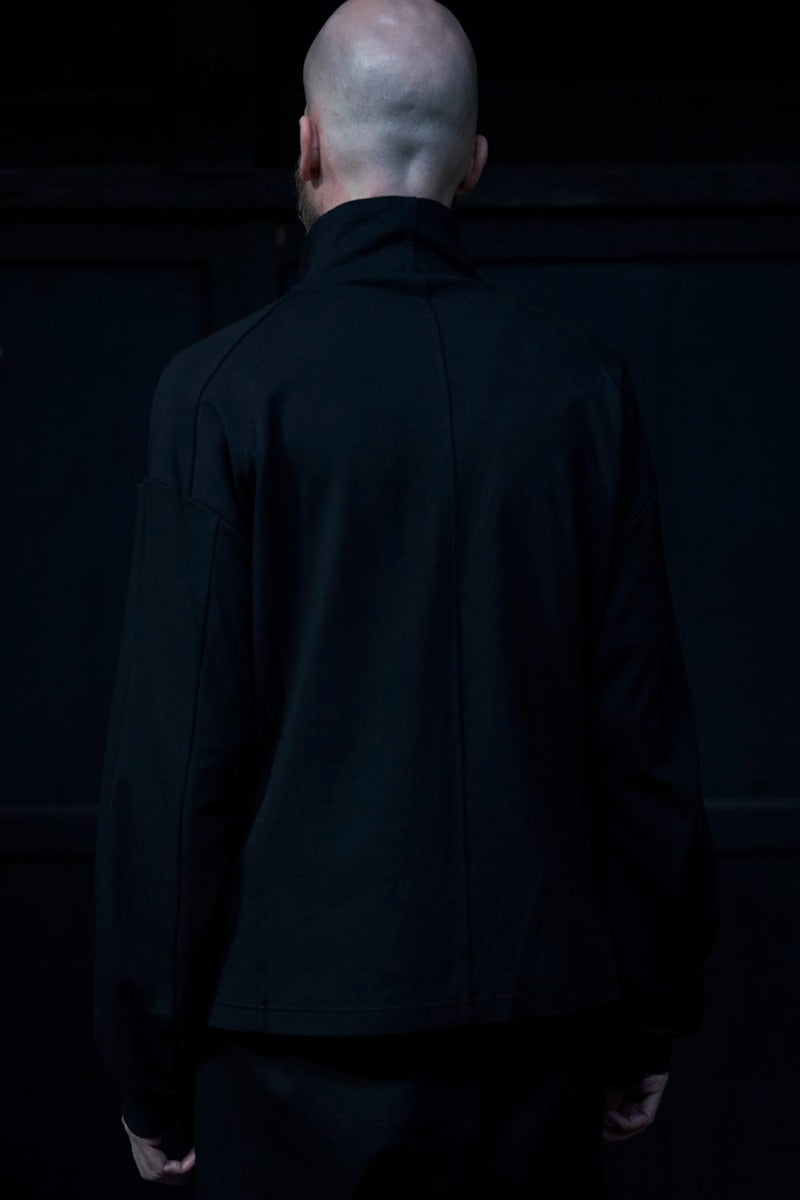 ハイネック トラックジャケット ストレッチ ヴィスコース