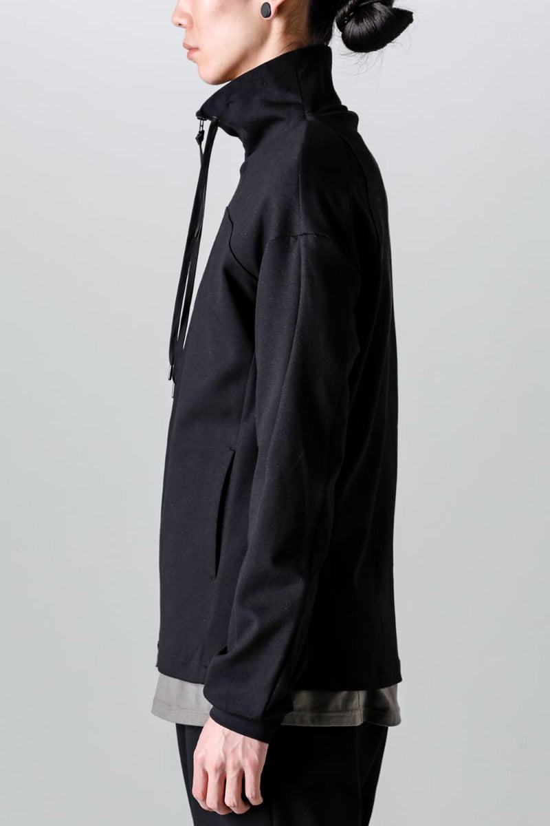 ハイネック トラックジャケット ストレッチ ヴィスコース