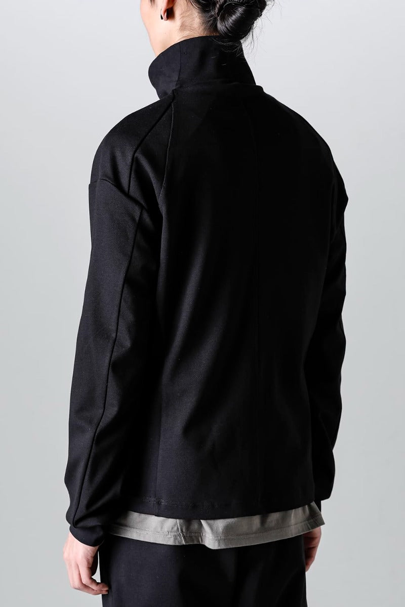 ハイネック トラックジャケット ストレッチ ヴィスコース