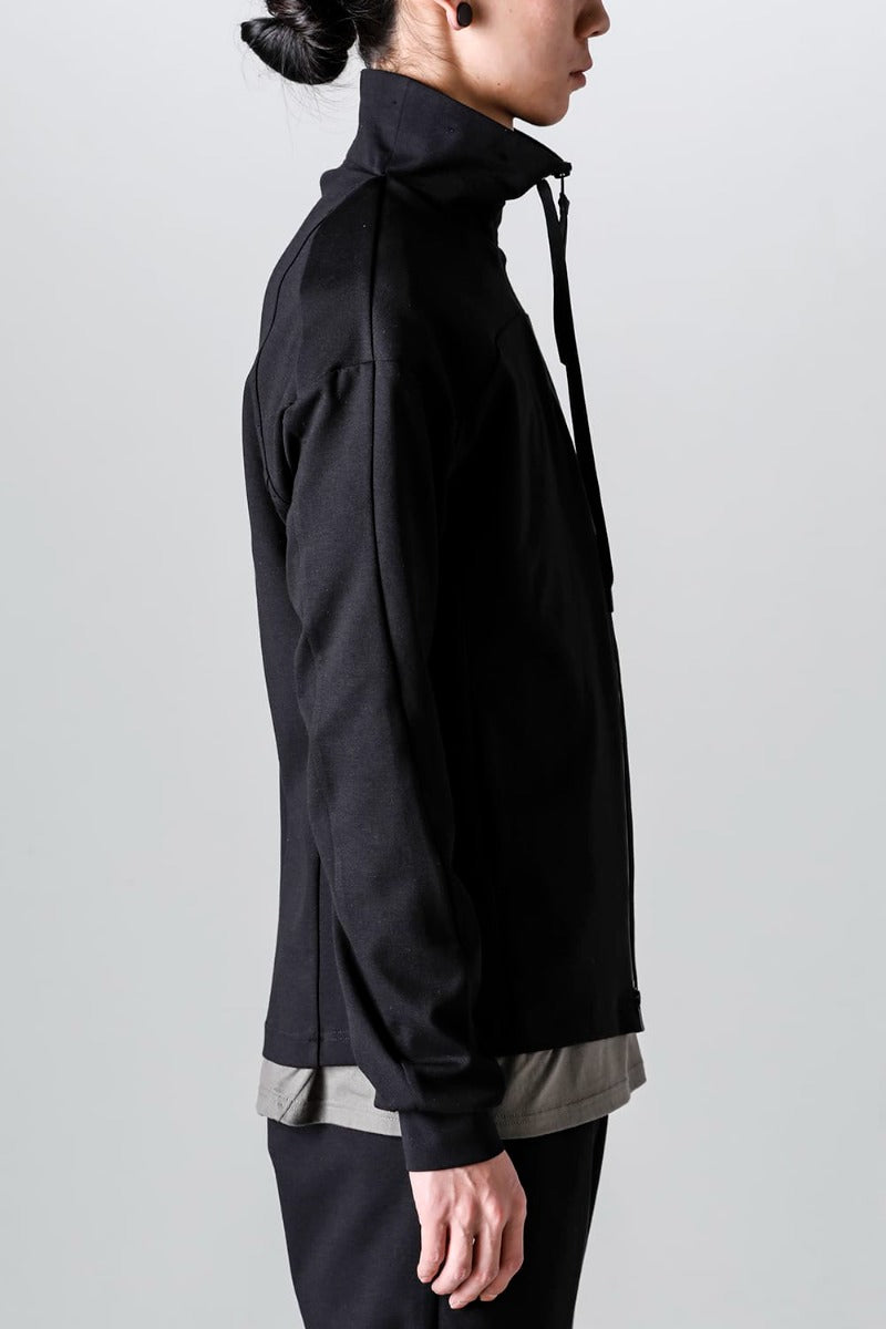 ハイネック トラックジャケット ストレッチ ヴィスコース