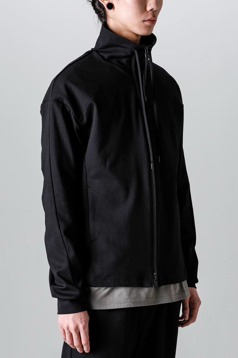 ハイネック トラックジャケット ストレッチ ヴィスコース