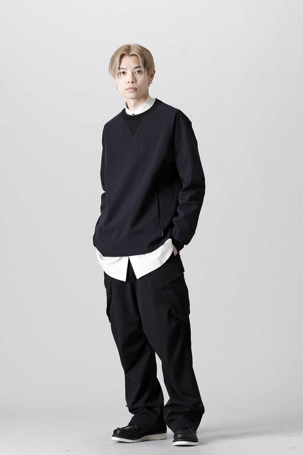 Long sleeve merino wool jersey bonding