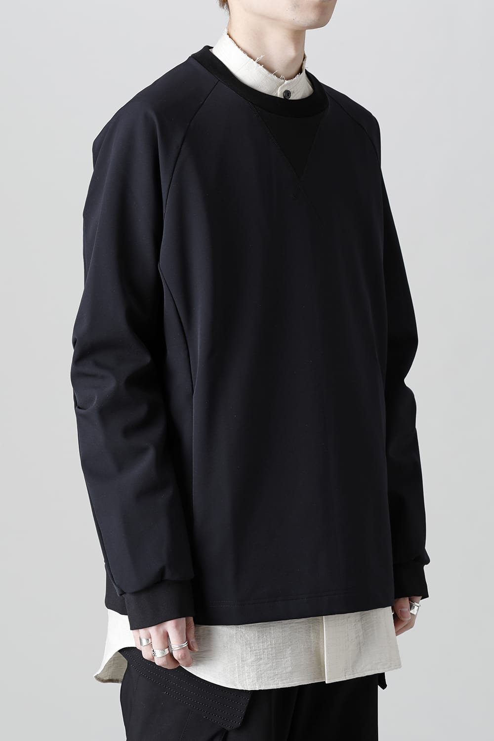 Long sleeve merino wool jersey bonding