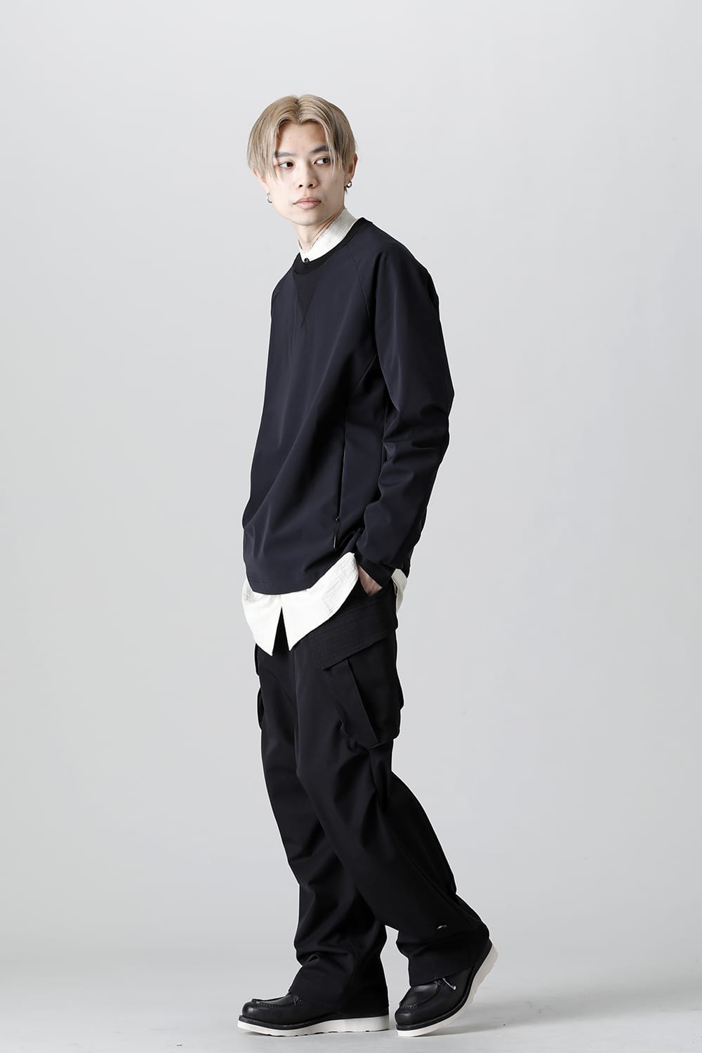 Long sleeve merino wool jersey bonding