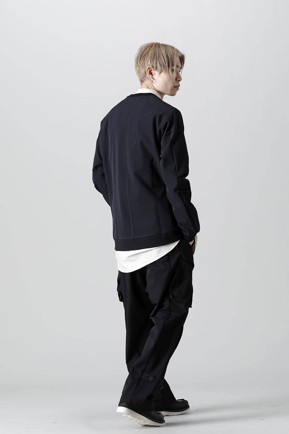 Long sleeve merino wool jersey bonding