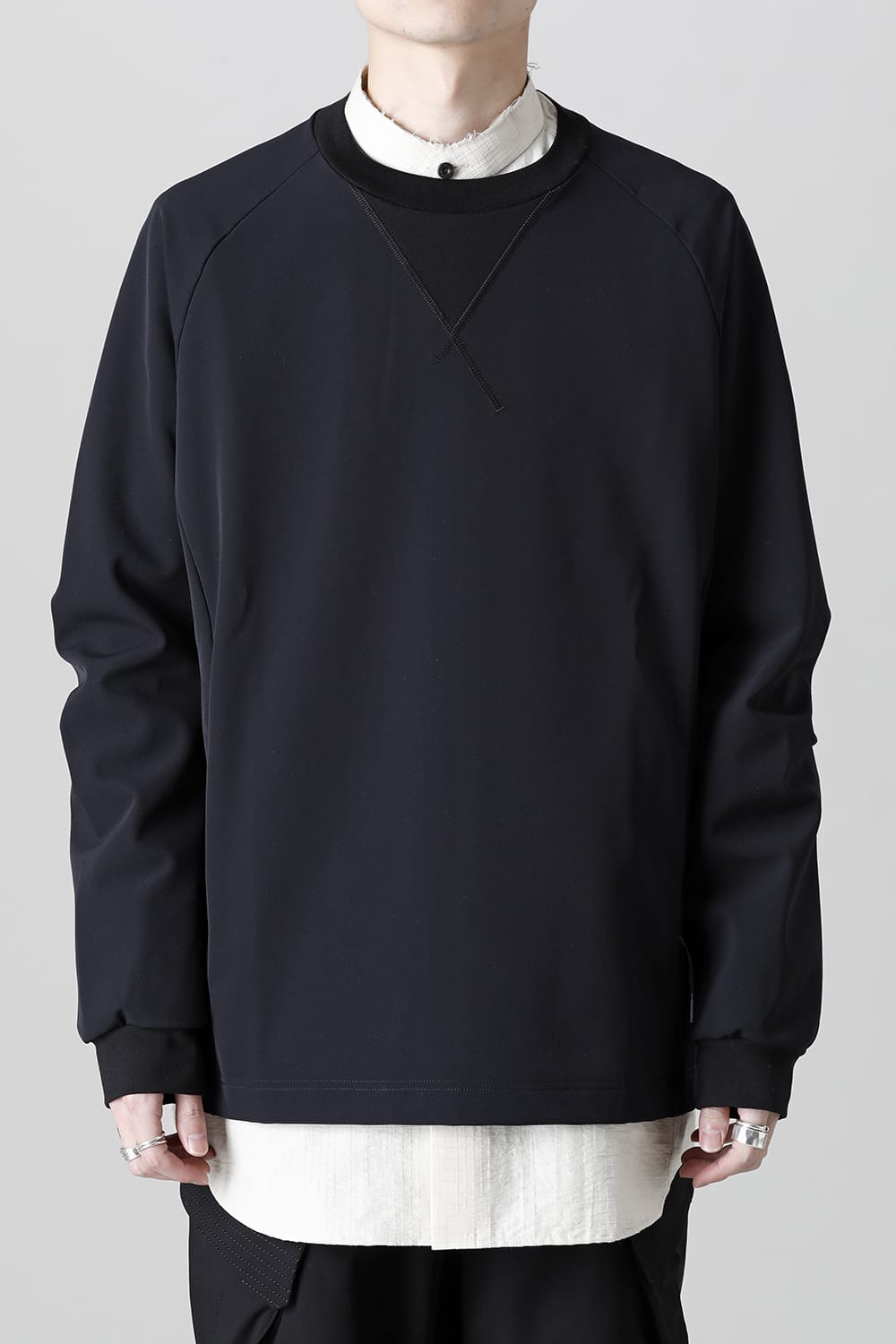 Long sleeve merino wool jersey bonding