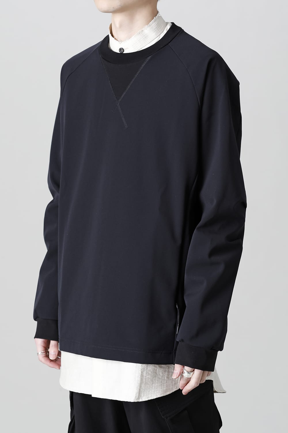 Long sleeve merino wool jersey bonding