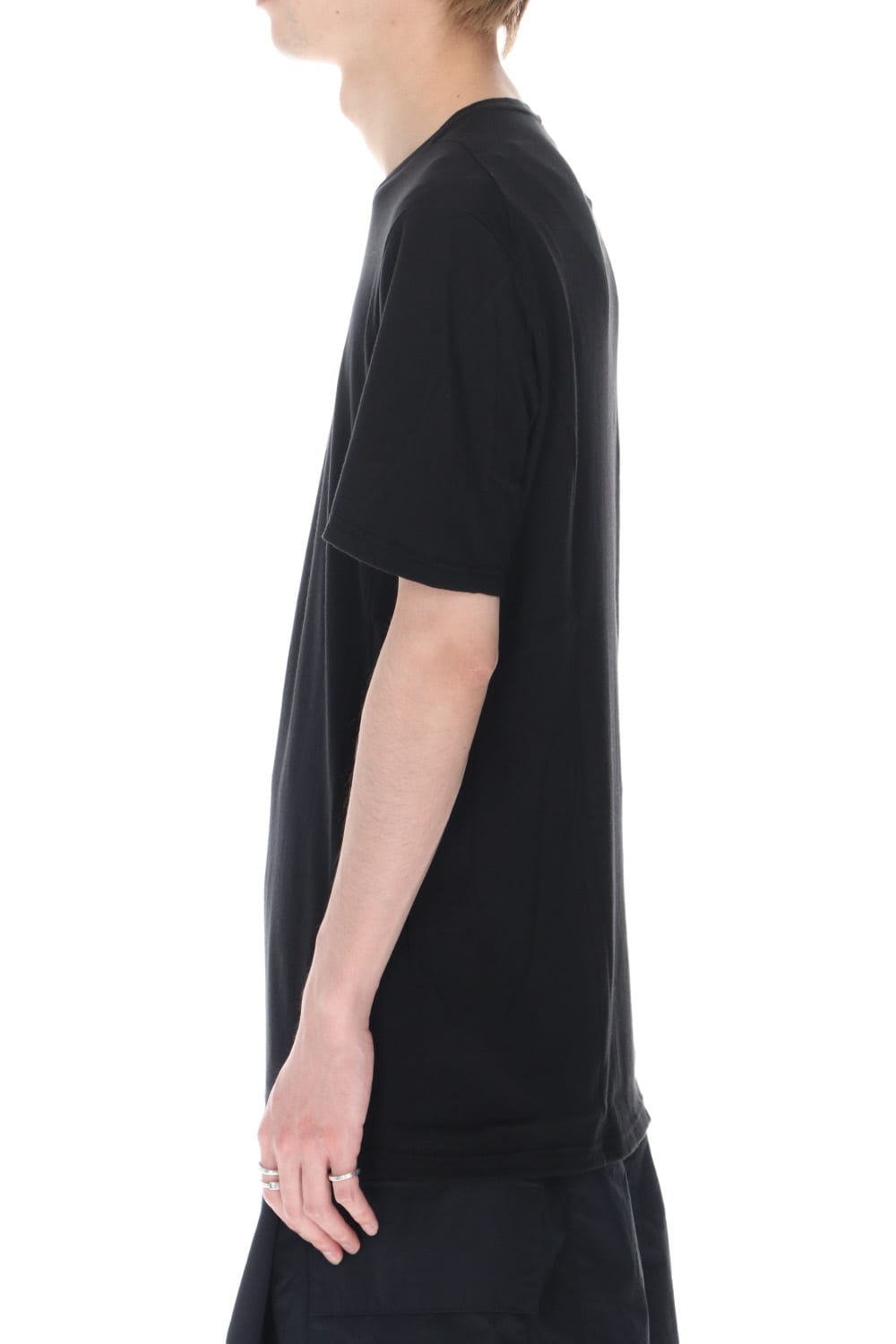 Short sleeve cotton / silk jersey Black