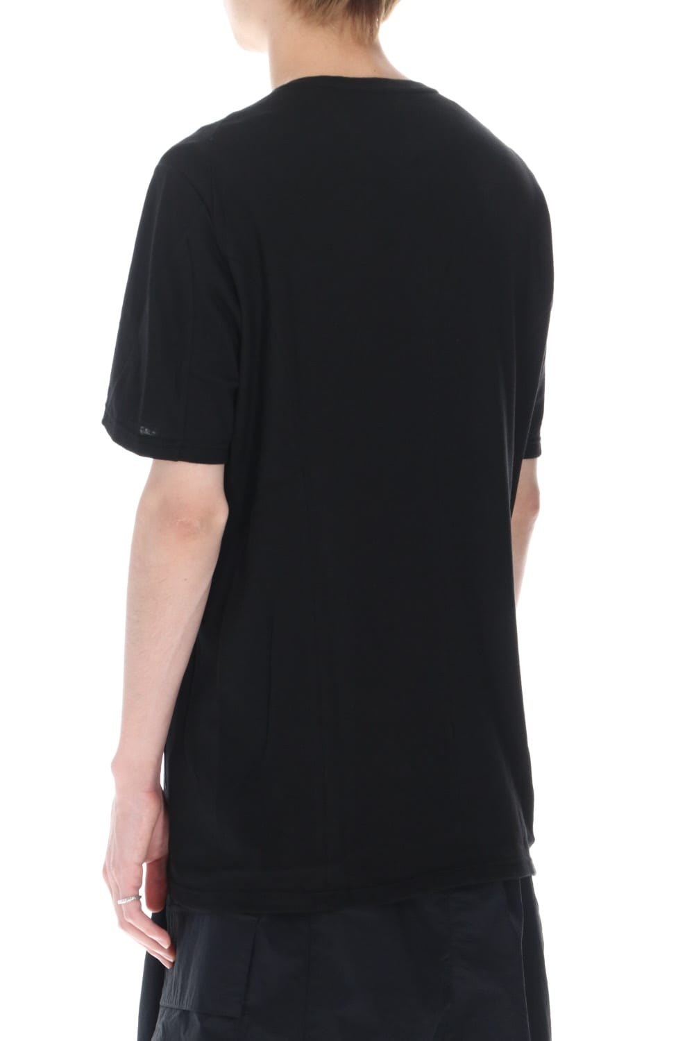 Short sleeve cotton / silk jersey Black