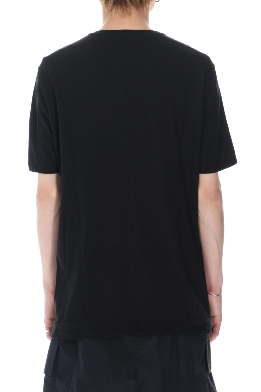 Short sleeve cotton / silk jersey Black