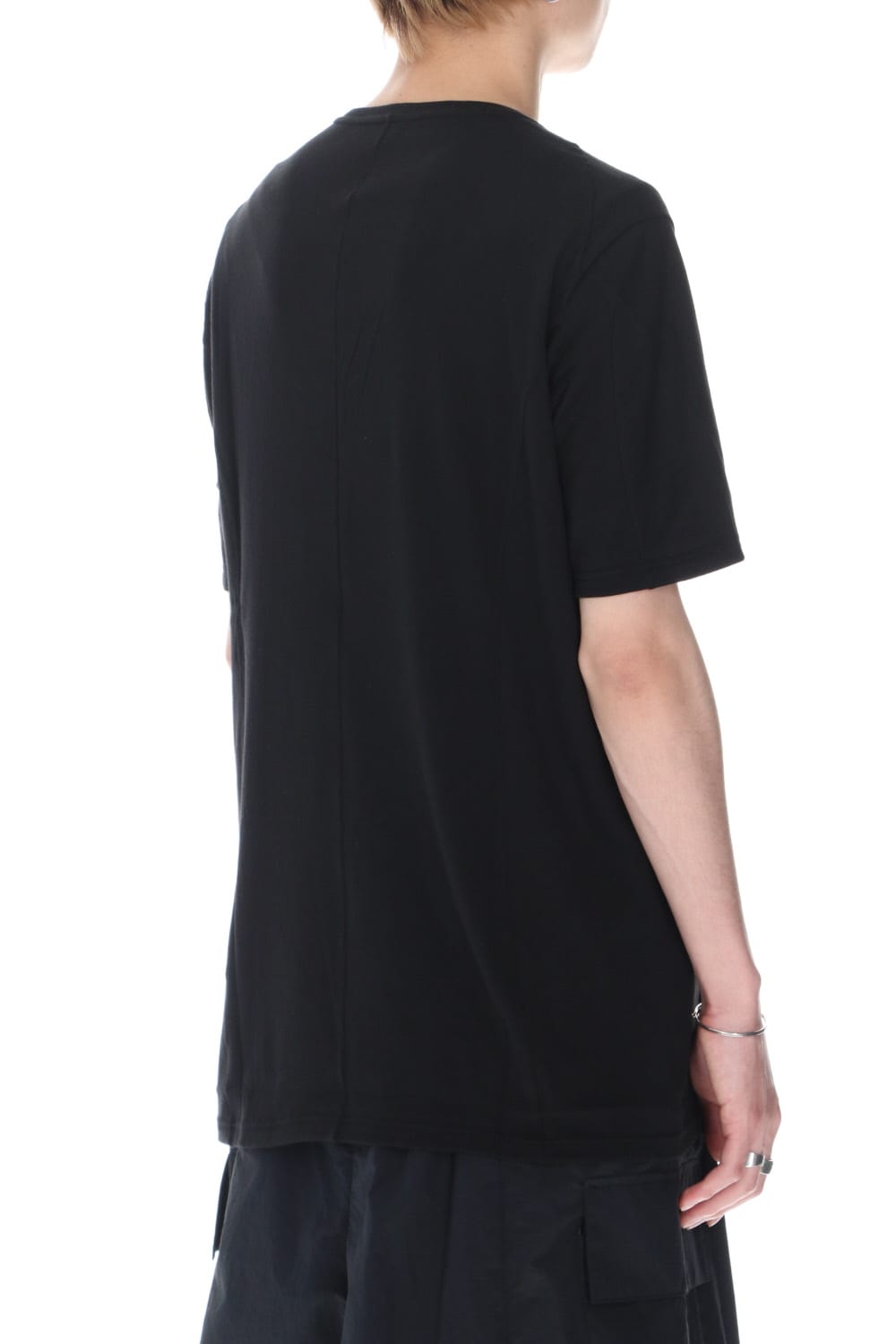 Short sleeve cotton / silk jersey Black