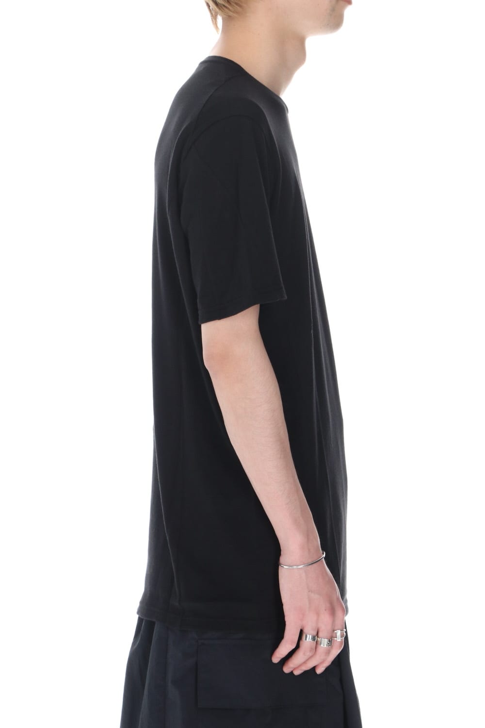 Short sleeve cotton / silk jersey Black