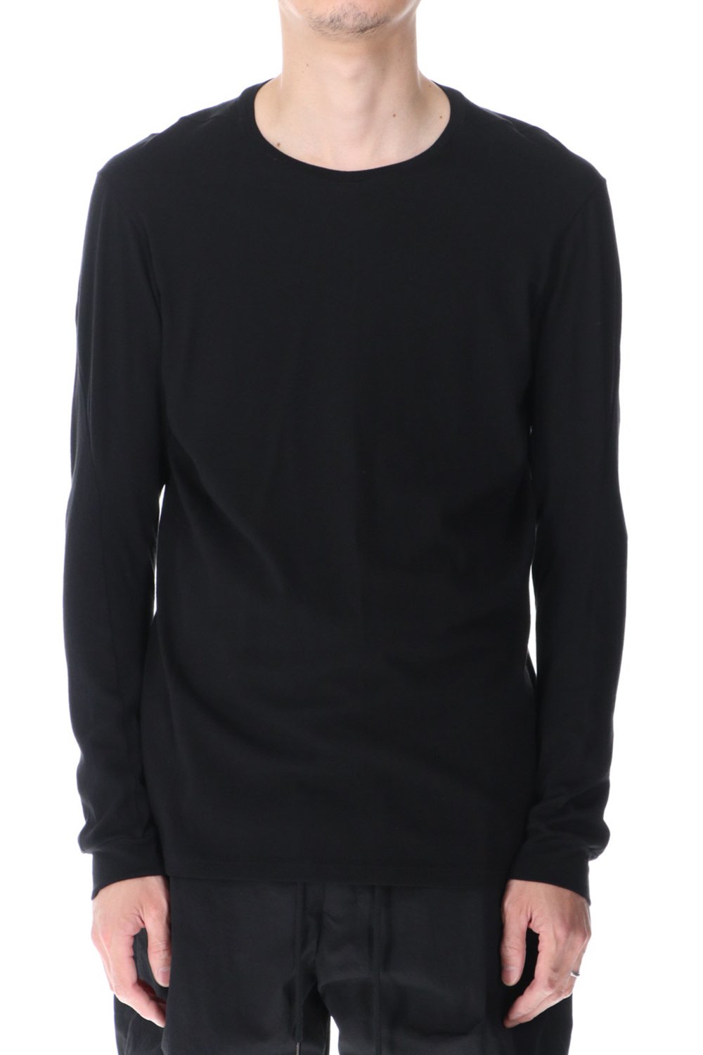 Long sleeve cotton / silk jersey Black